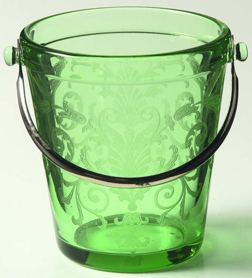 Versailles Green (No Trim) Sugar Pail by Fostoria-1