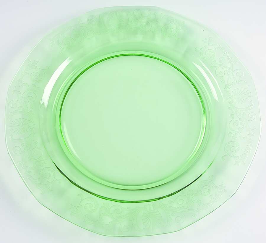 Versailles Green (No Trim) Dinner Plate by Fostoria-1