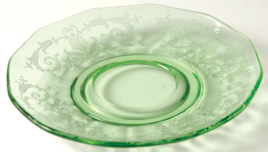 Versailles Green (No Trim) Saucer for Demitasse Cuo & Saucer Set by Fostoria-1