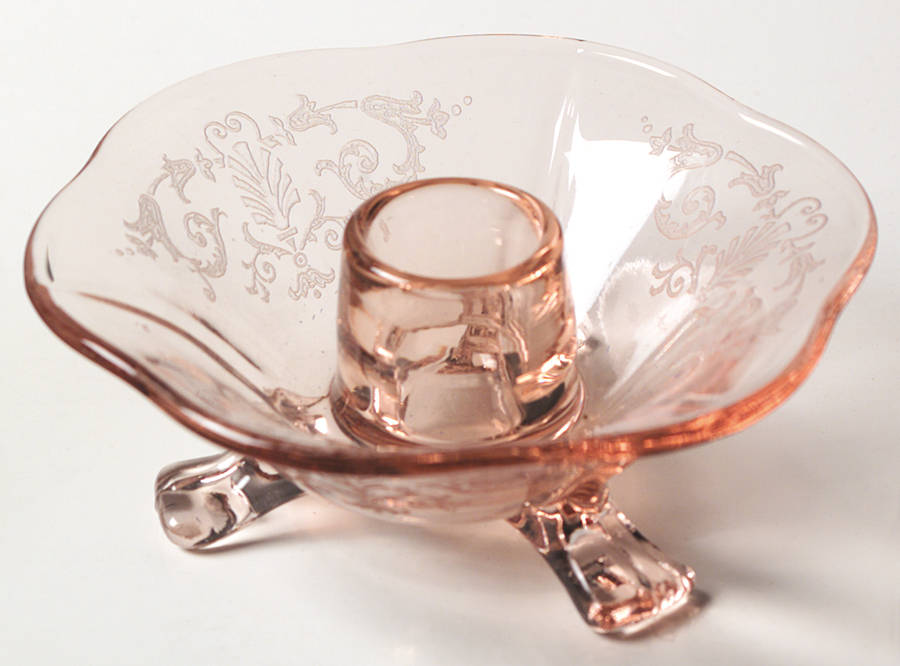 Versailles Pink 2" Single Light Candlestick by Fostoria-1