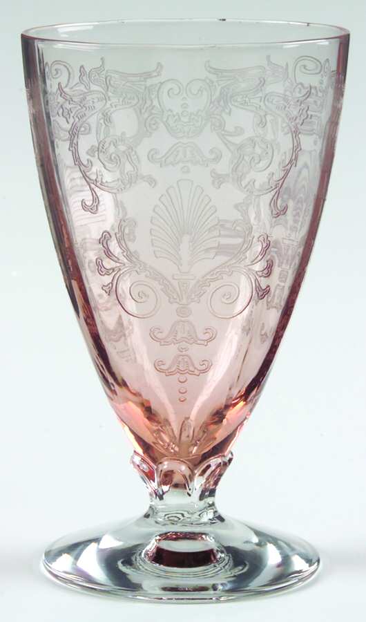 Versailles Pink 9 Oz Footed Tumbler by Fostoria-1