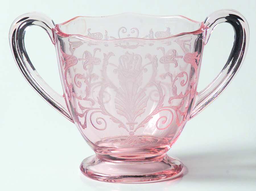 Versailles Pink Mini Open Sugar by Fostoria-1