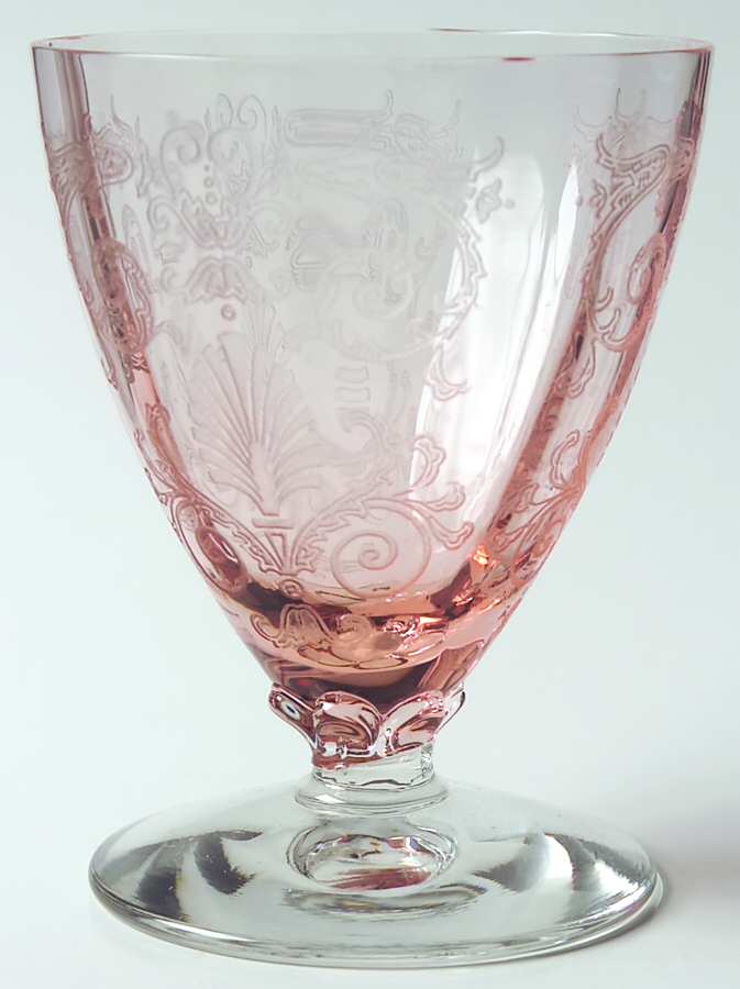 Versailles Pink Oyster or Fruit Cocktail by Fostoria-1