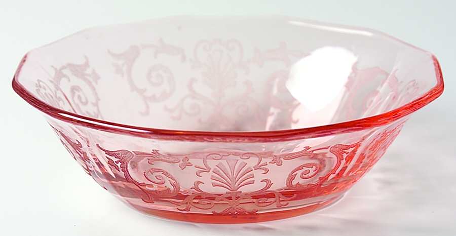 Versailles Pink Small Fruit Dessert Bowl by Fostoria-1