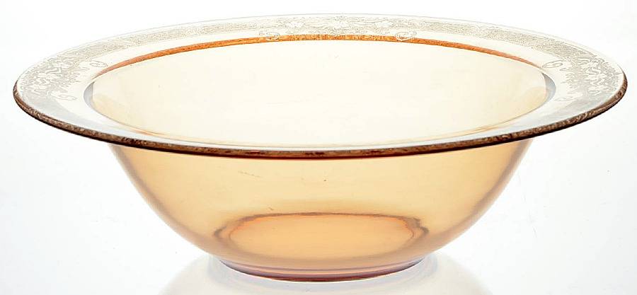 Vesper Amber 10" Salad Bowl by Fostoria-1