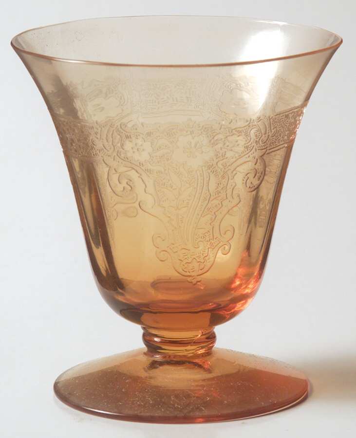 Vesper Amber Oyster or Fruit Cocktail by Fostoria-1