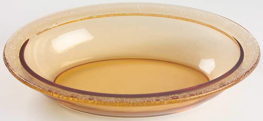 Vesper Amber 9" Oval Vegetable Bowl by Fostoria-1