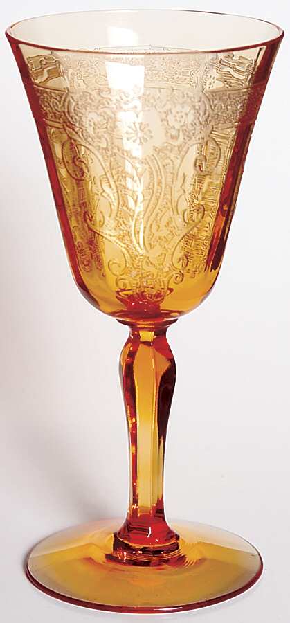Vesper Amber Claret Wine by Fostoria-1