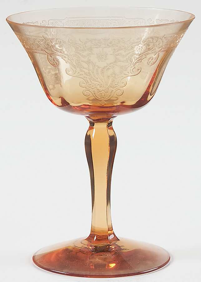 Vesper Amber Champagne/Tall Sherbet by Fostoria-1