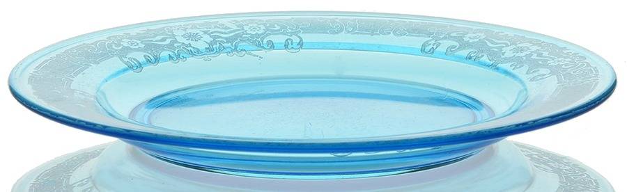 Vesper Blue Bread & Butter Plate by Fostoria-1