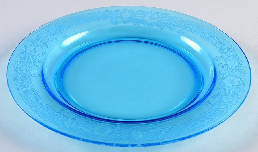 Vesper Blue 7" Salad Plate by Fostoria-1
