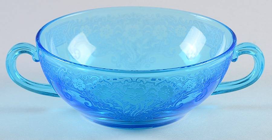 Vesper Blue Cream Soup Bowl Only by Fostoria-1