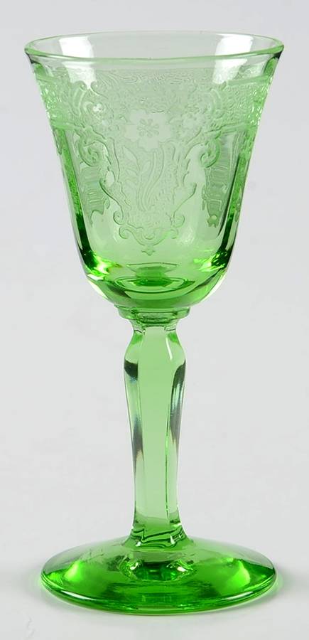 Vesper Green Cordial Glass by Fostoria-1