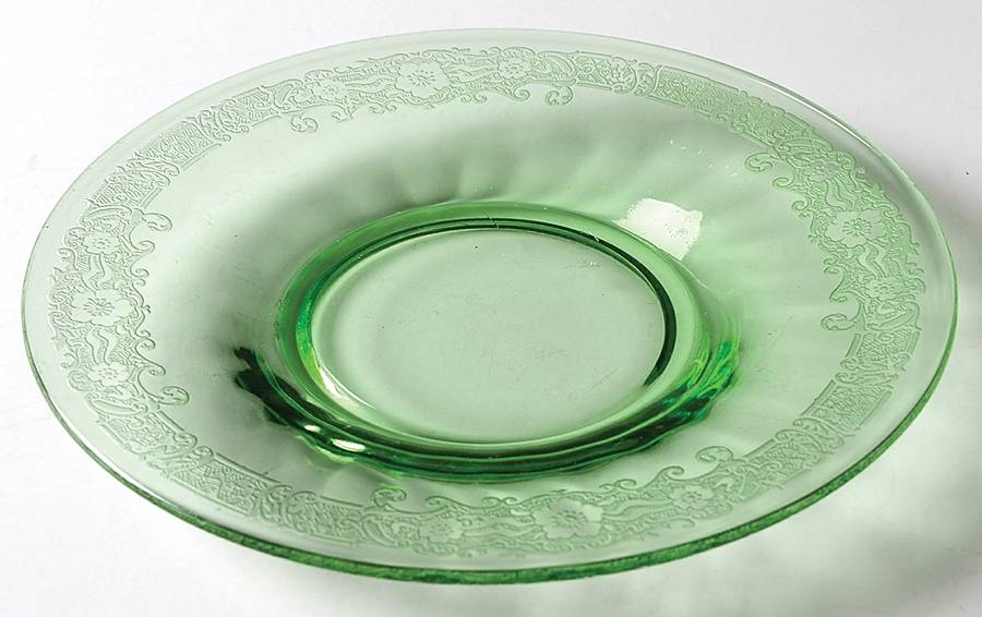Vesper Green Underplate for Finger Bowl by Fostoria-1