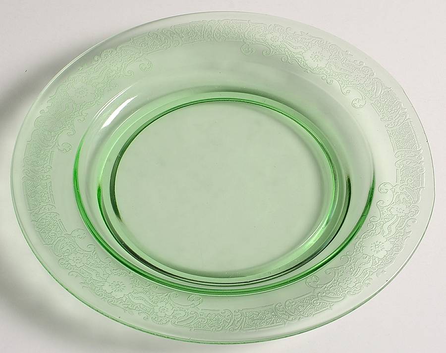 Vesper Green Bread & Butter Plate by Fostoria-1