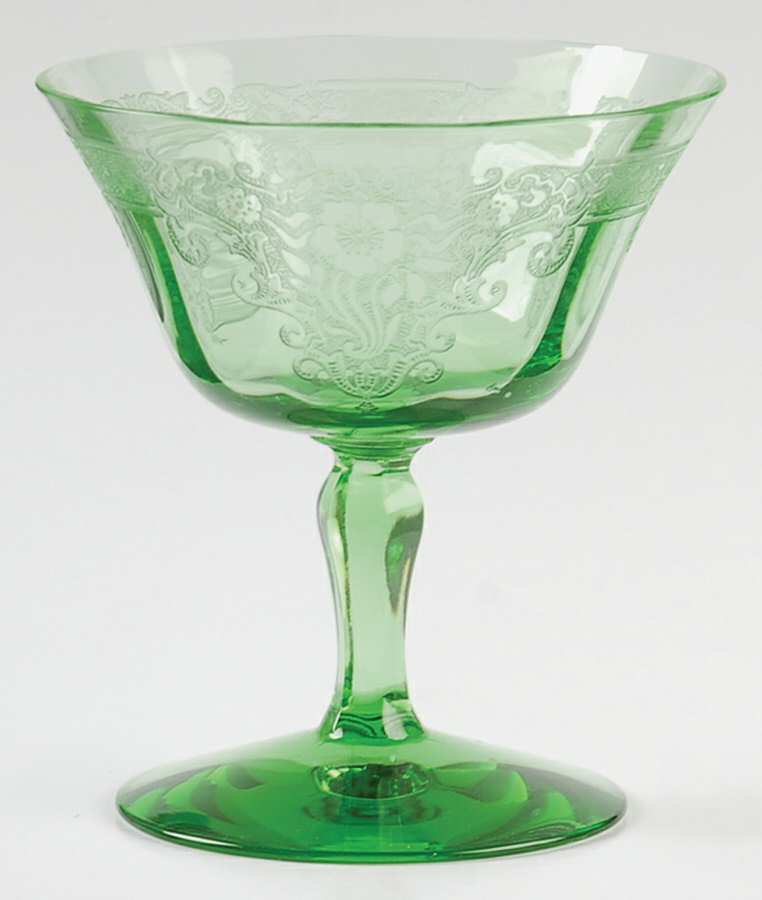 Vesper Green Low Sherbet by Fostoria-1