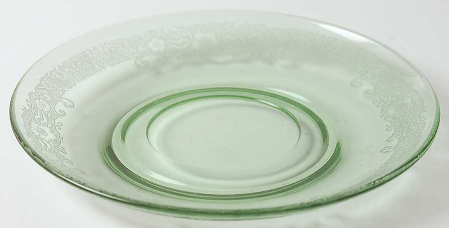 Vesper Green Saucer Only by Fostoria-1