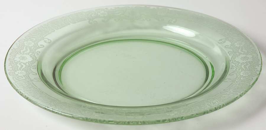 Vesper Green Luncheon Plate by Fostoria-1