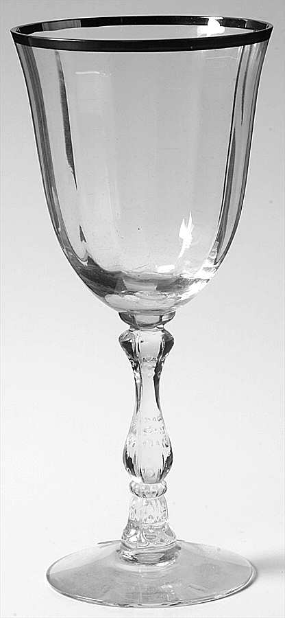 Victoria (Platinum Trim) Large Claret by Fostoria-1