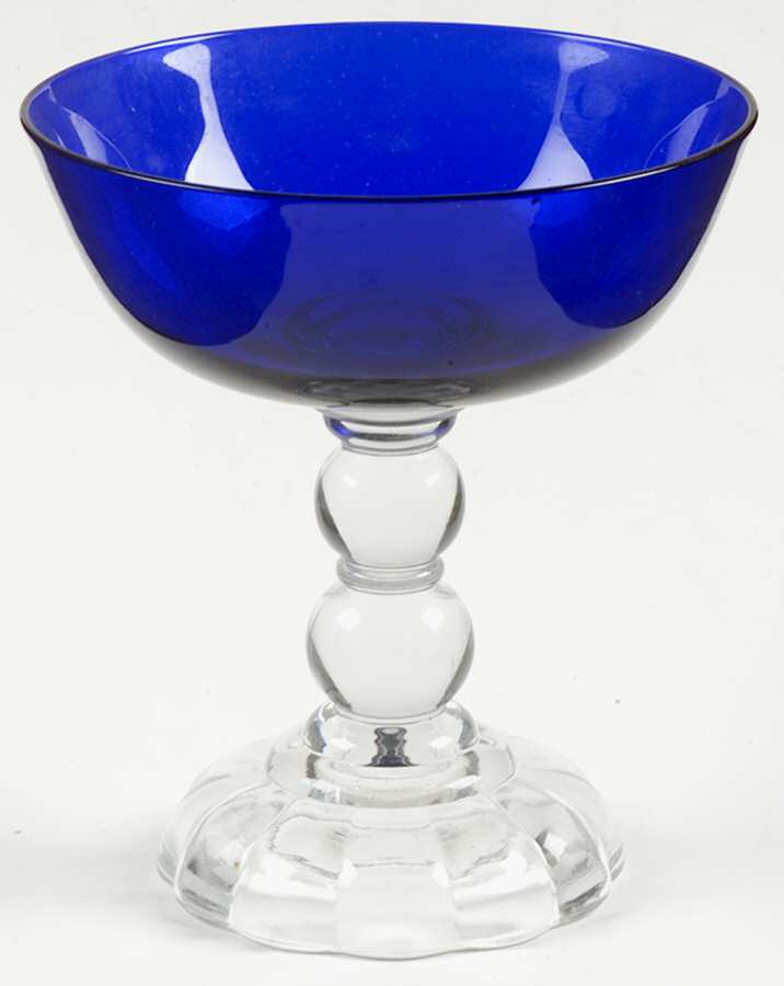 Victorian Blue (Cobalt Regal Blue) Champagne/Tall Sherbet by Fostoria-1