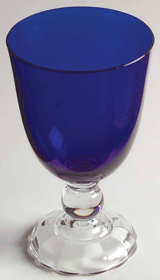 Victorian Blue (Cobalt Regal Blue) Low Water Goblet by Fostoria-1