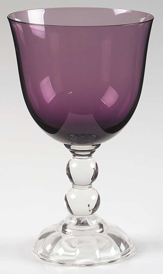 Victorian Amethyst (Burgundy) Water Goblet by Fostoria-1
