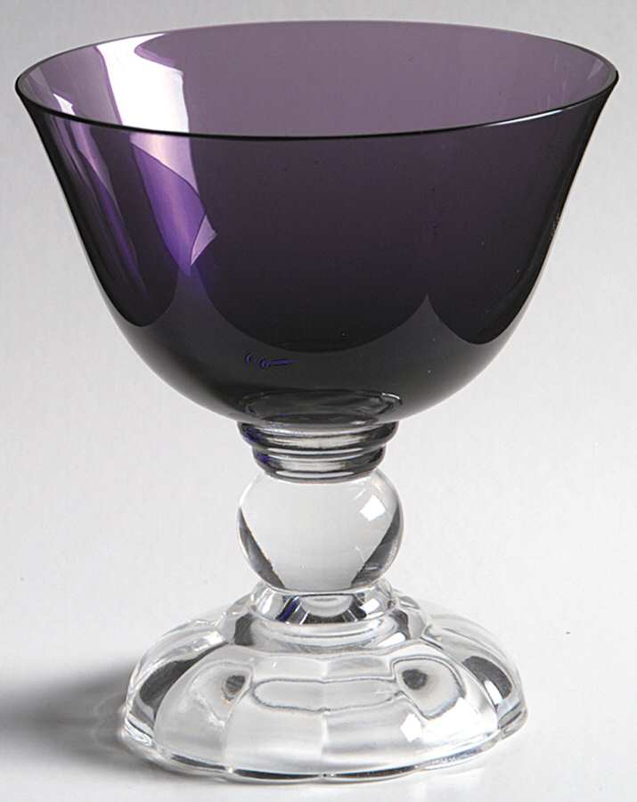 Victorian Amethyst (Burgundy) Low Sherbet by Fostoria-1