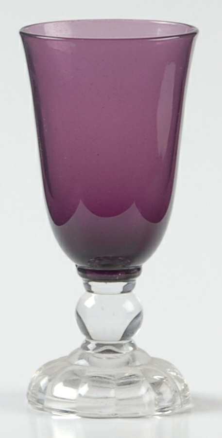 Victorian Amethyst (Burgundy) Cordial Glass by Fostoria-1