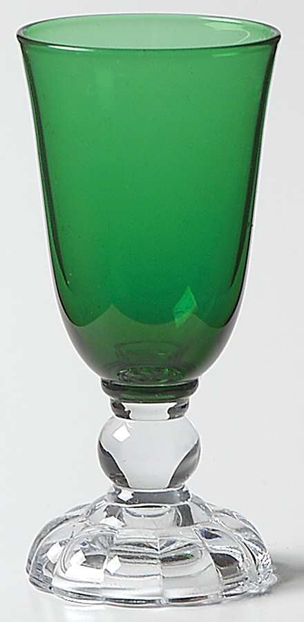 Victorian Green (Empire Green) Cordial Glass by Fostoria-1