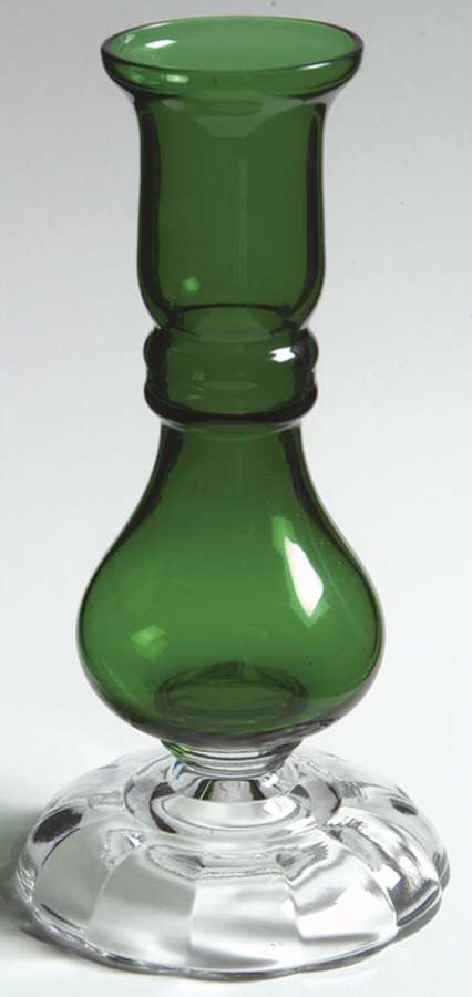 Victorian Green (Empire Green) 5" Single Light Candlestick by Fostoria-1