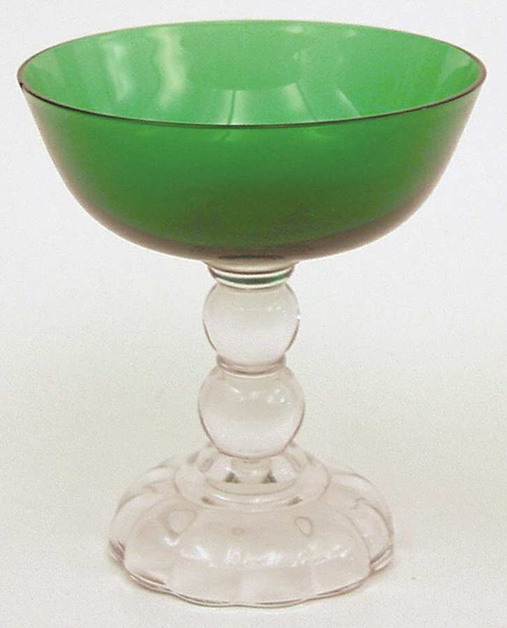 Victorian Green (Empire Green) Champagne/Tall Sherbet by Fostoria-1