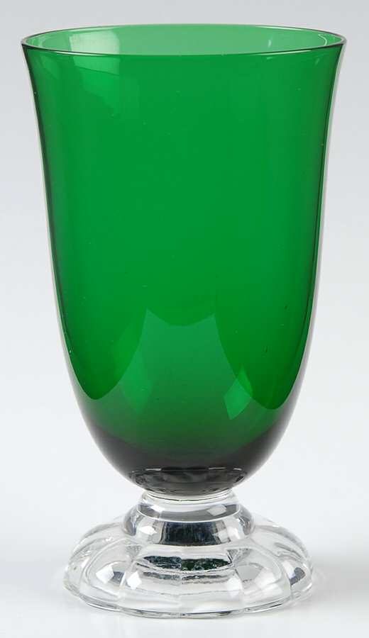 Victorian Green (Empire Green) Footed Tumbler by Fostoria-1