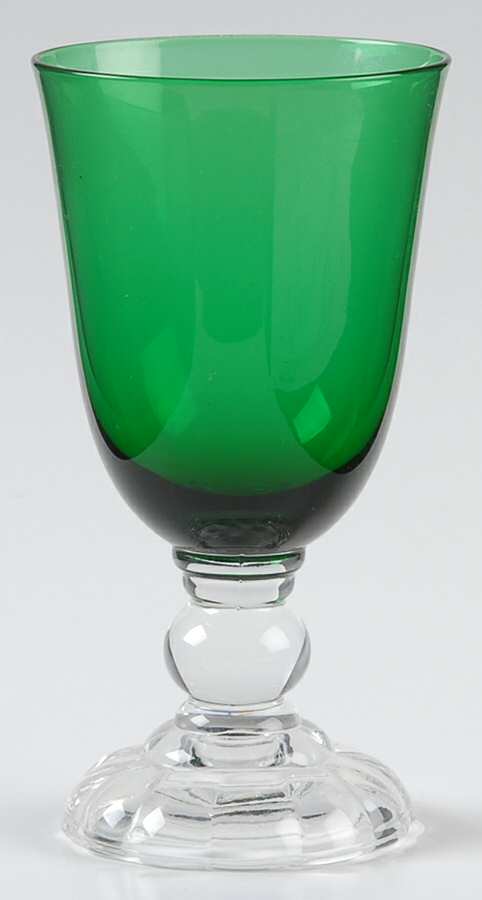 Victorian Green (Empire Green) Claret Wine by Fostoria-1