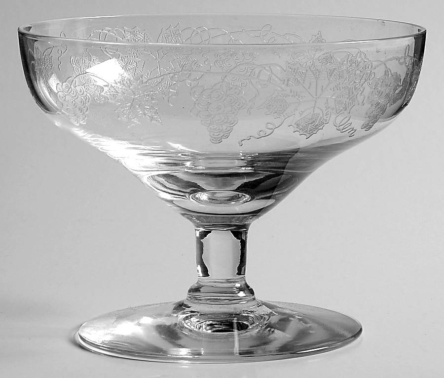 Vintage (Etched) Low Sherbet by Fostoria-1