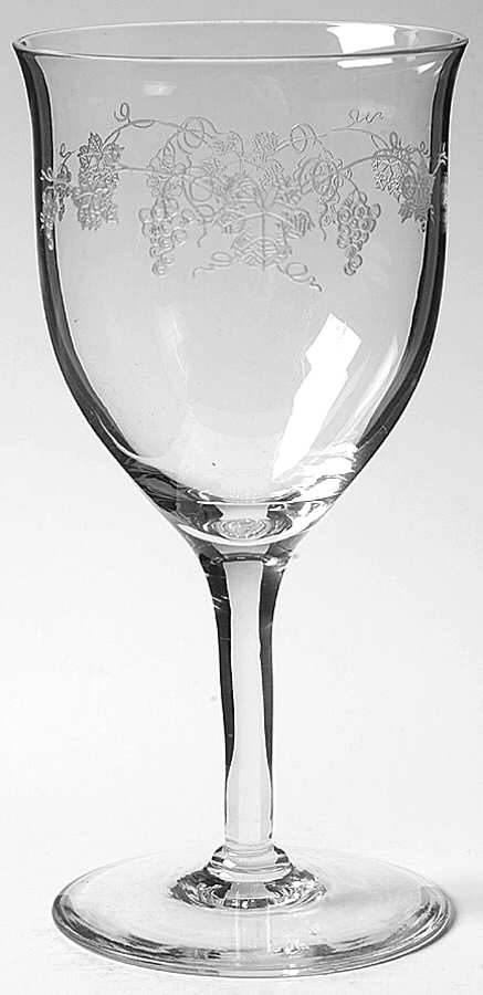 Vintage (Etched) Water Goblet by Fostoria-1