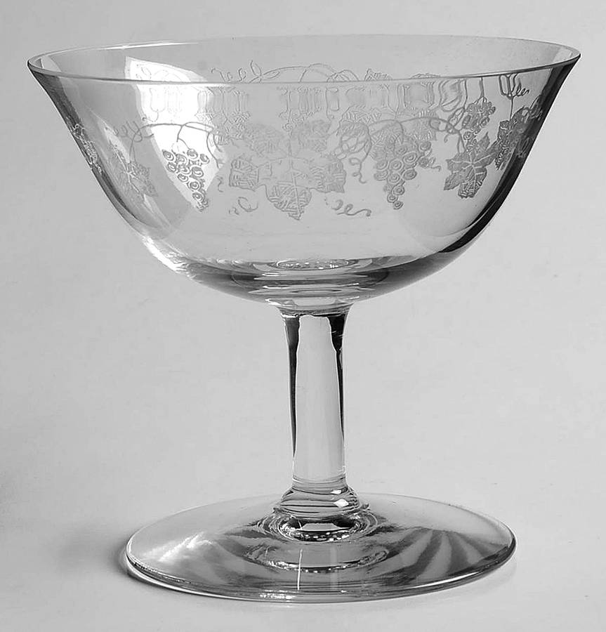 Vintage (Etched) Low Sherbet by Fostoria-1