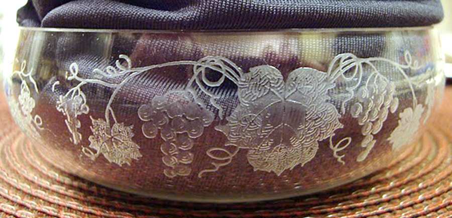 Vintage (Etched) Small Fruit Dessert Bowl by Fostoria-1