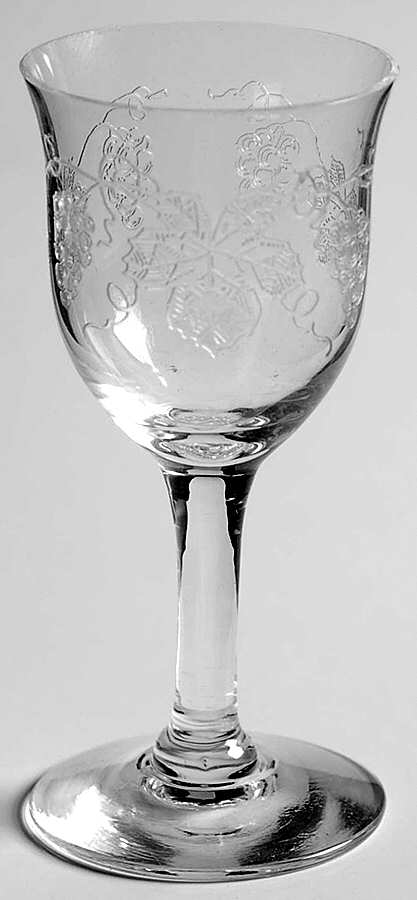 Vintage (Etched) Cordial Glass by Fostoria-1