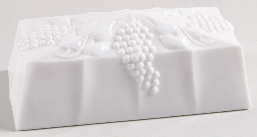Vintage Milk Glass Lid for 1/4 Pound Butter by Fostoria-1