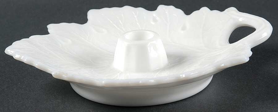 Vintage Milk Glass 8" Candleholder by Fostoria-1