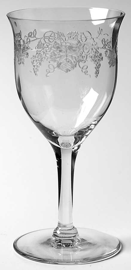 Vintage (Etched, Optic) Sherry Glass by Fostoria-1