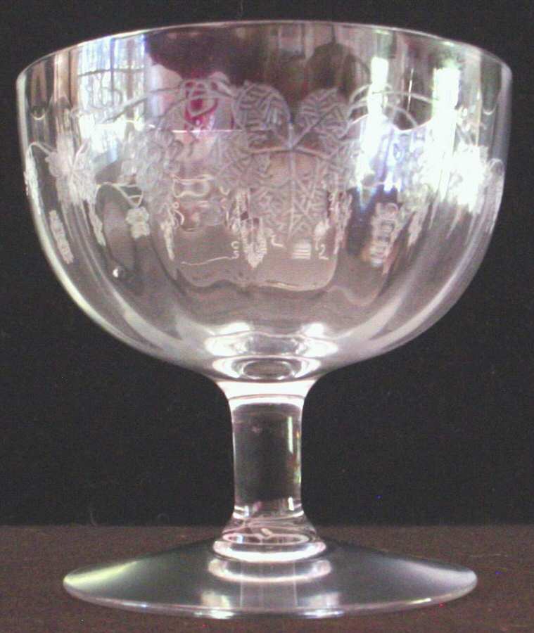Vintage (Etched, Optic) Low Sherbet by Fostoria-1