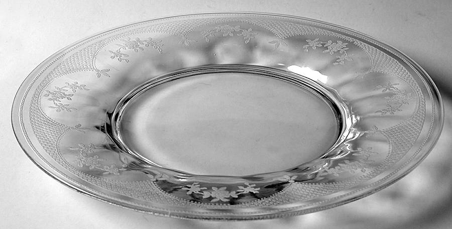 Virginia Clear (Older, Etched) Luncheon Plate by Fostoria-1