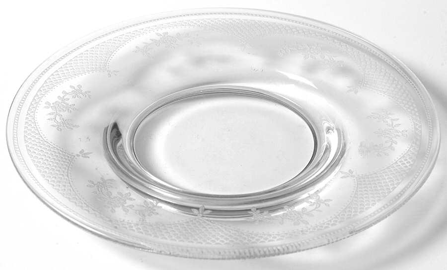Virginia Clear (Older, Etched) Mayonnaise Underplate Only by Fostoria-1