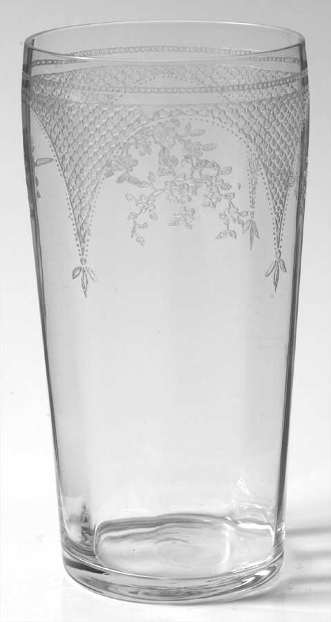 Virginia Clear (Older, Etched) 12 Oz Flat Tumbler by Fostoria-1