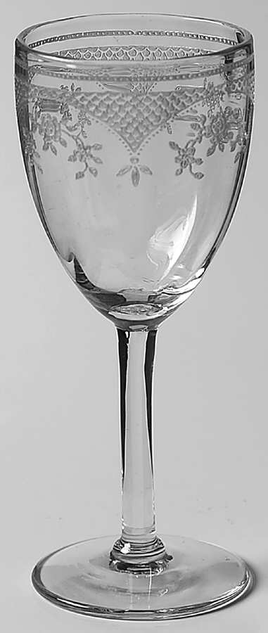 Virginia Clear (Older, Etched) Wine Glass by Fostoria-1