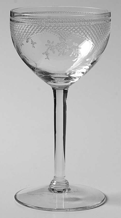 Virginia Clear (Older, Etched) Liquor Cocktail by Fostoria-1