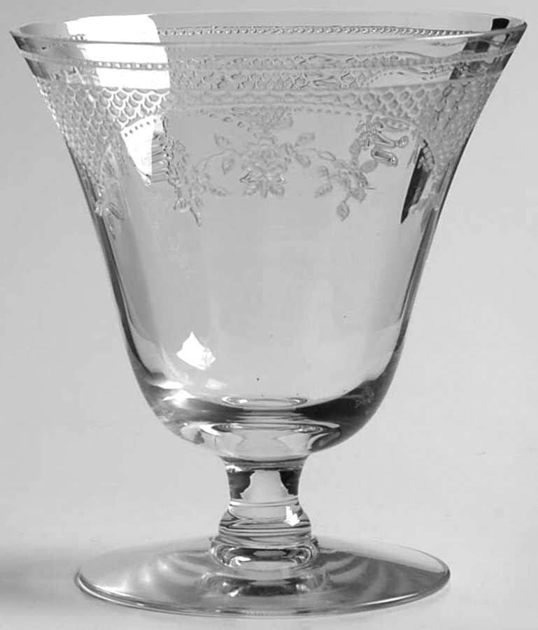 Virginia Clear (Older, Etched) Oyster or Fruit Cocktail by Fostoria-1