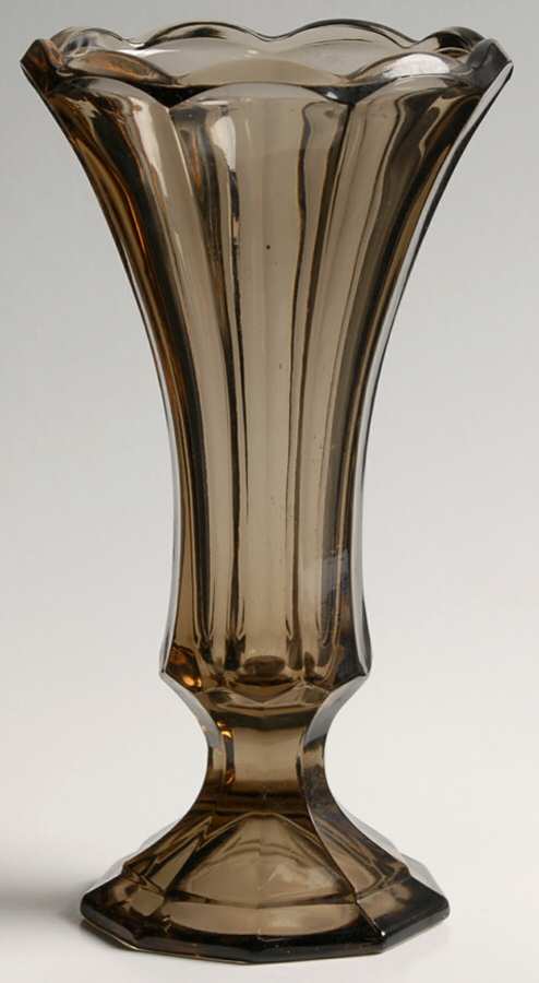 Virginia Brown Flower Vase by Fostoria-1