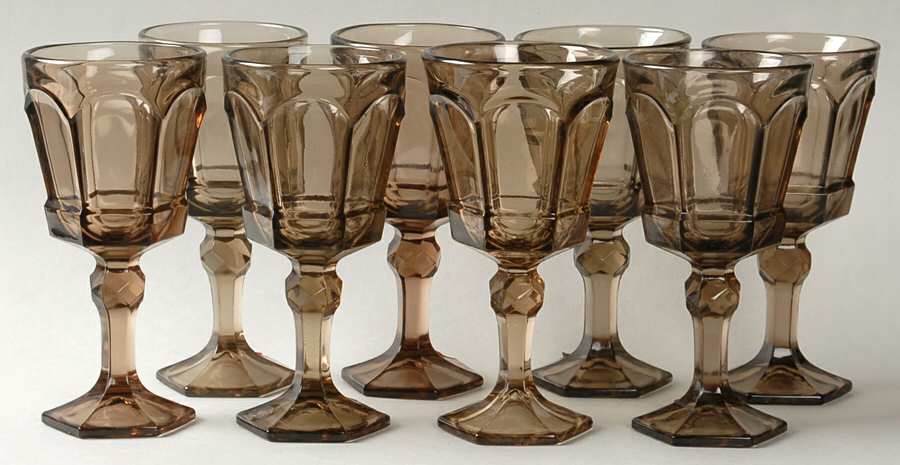 Virginia Brown Wine - Set of 8 by Fostoria-1